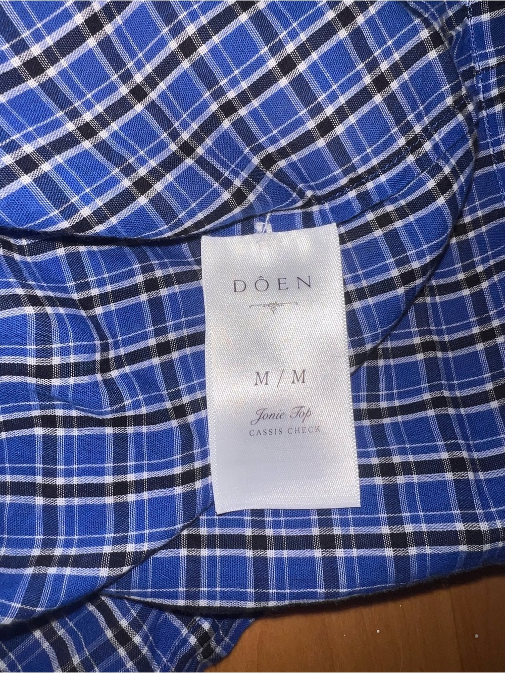 Doen Jonie Top in Cassis Check - Picture 4 of 10